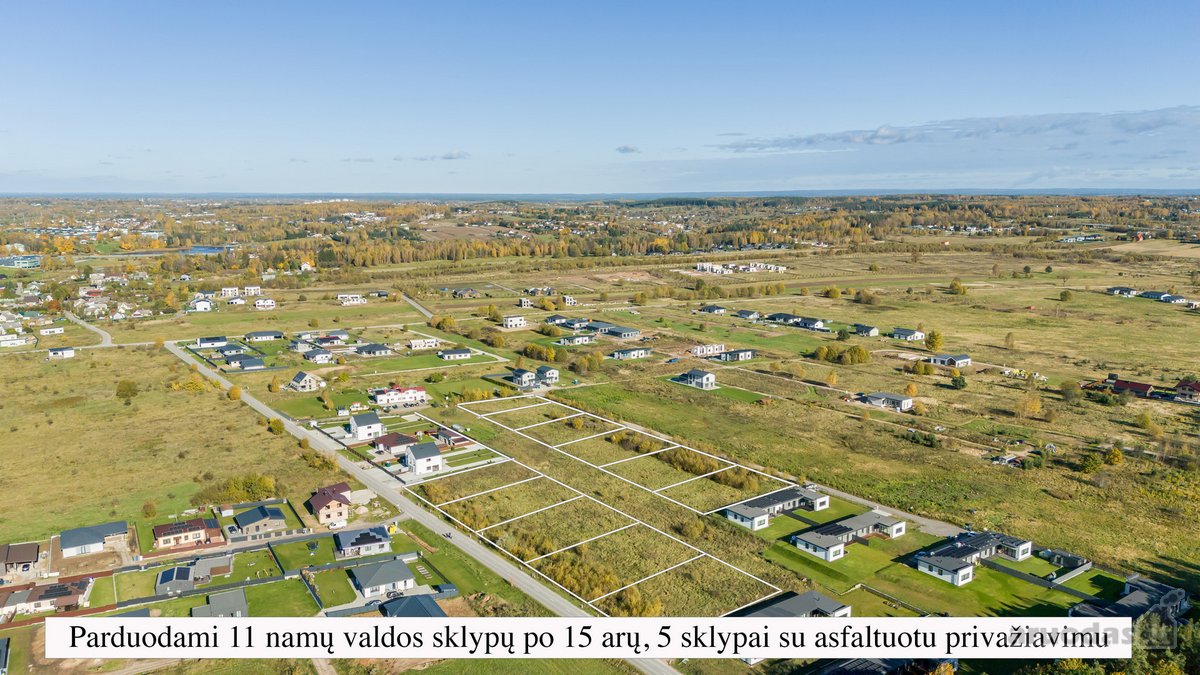 Parduodami 11 Vnt Namų Valdos Sklypai Po 15