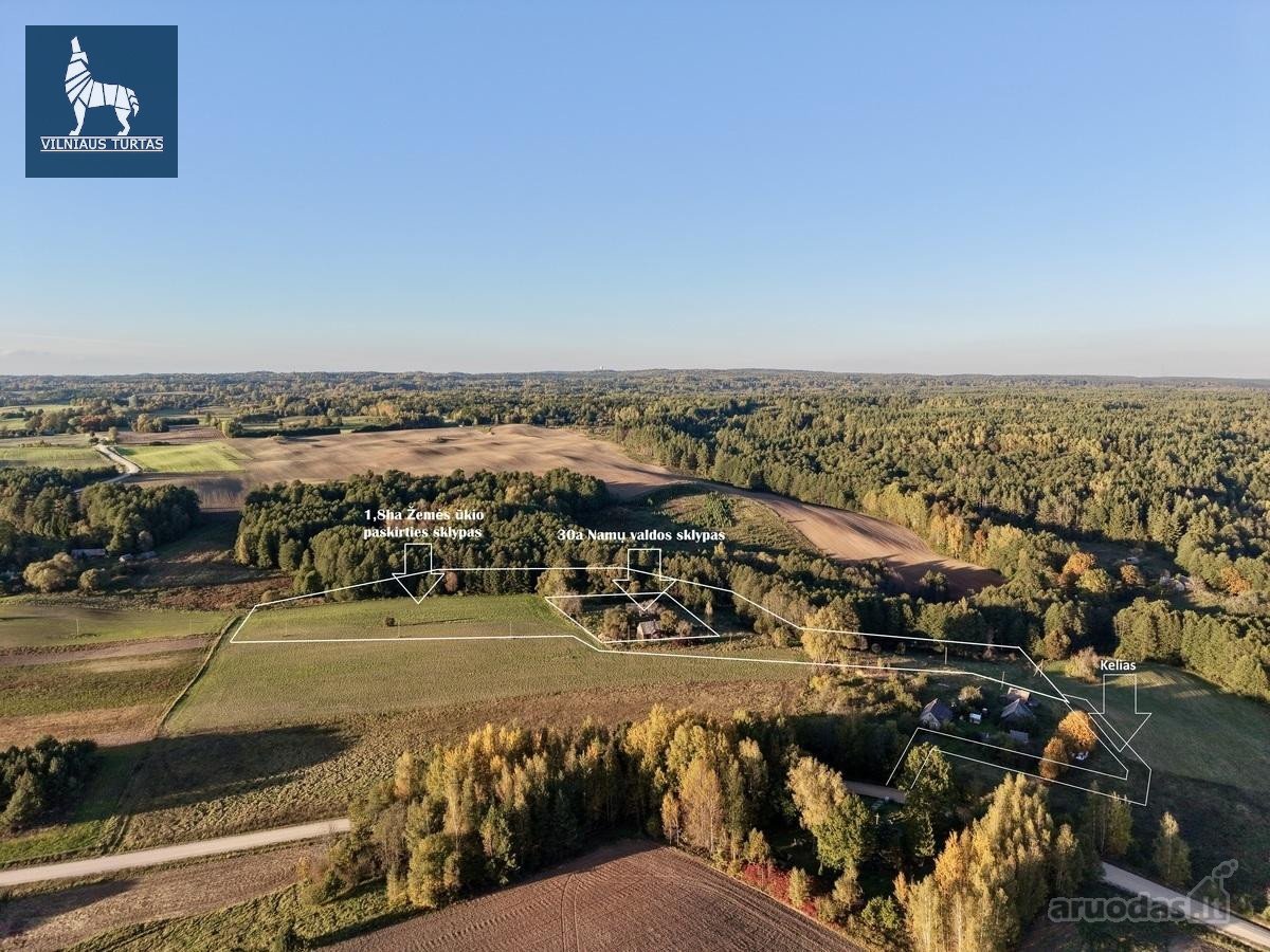 Svajonių sodybos vieta – du sklypai tarp