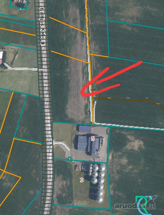 2.26ha Ūtos k., paskirtis susisiekimo ir