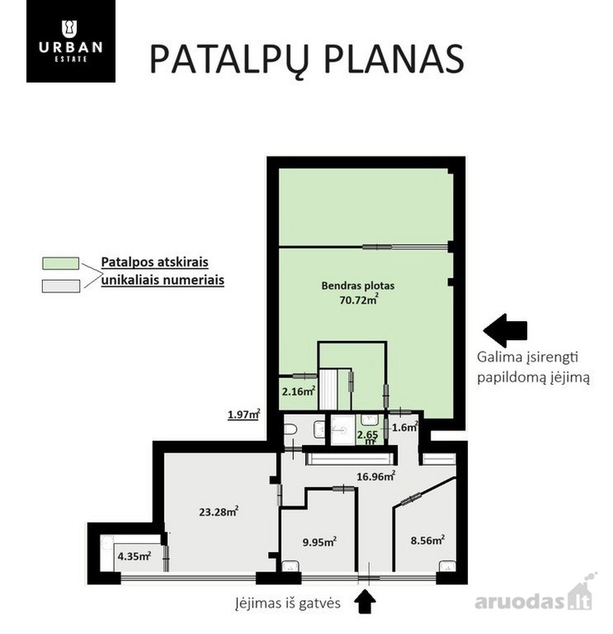 Erdvios, Kokybiškai Įrengtos Patalpos Pačiame - nuotraukos Nr. 16