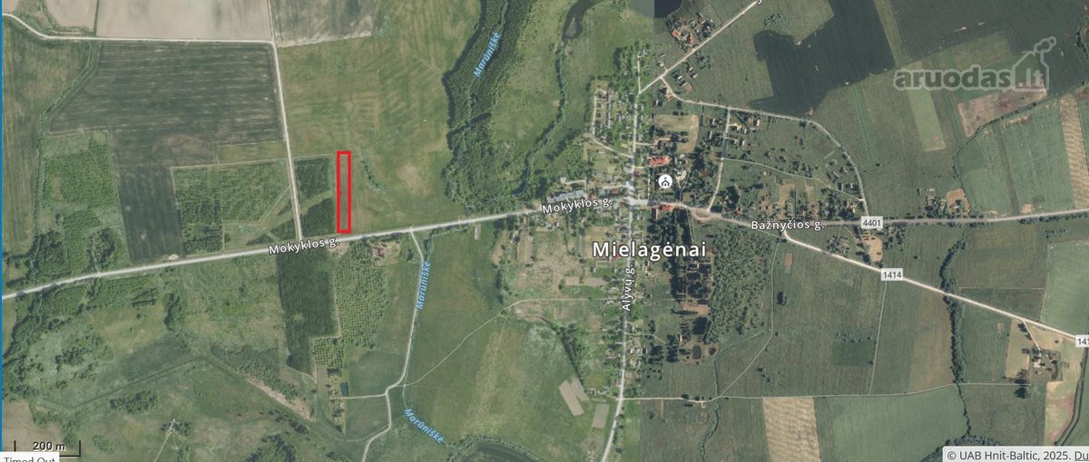 Nuostabi sklypo vieta - ramu, esfaltuotas,