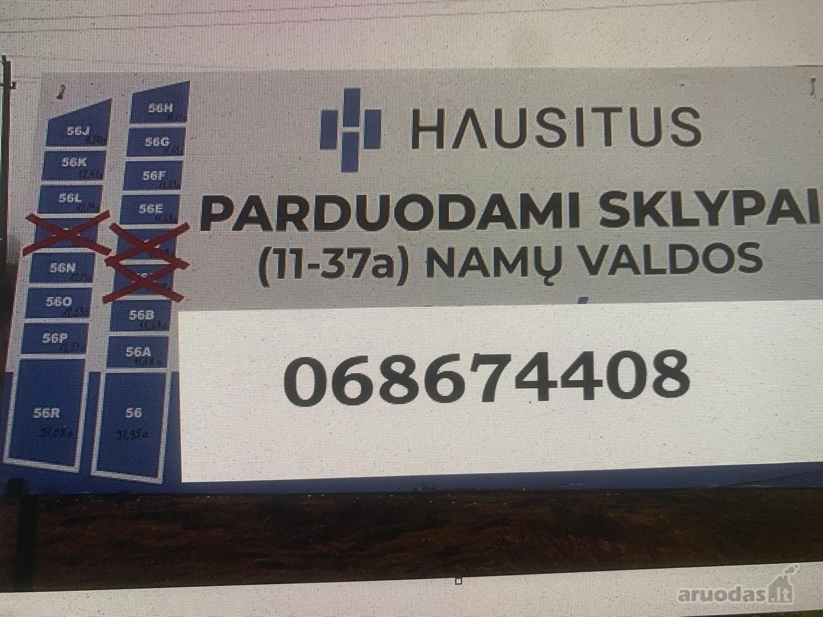 Parduodami žemes paskirties sklypai,