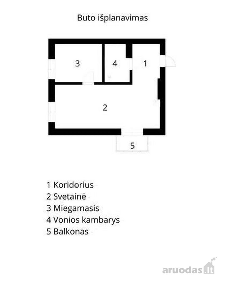Parduodamas 2-jų kambarių butas šalia - nuotraukos Nr. 30