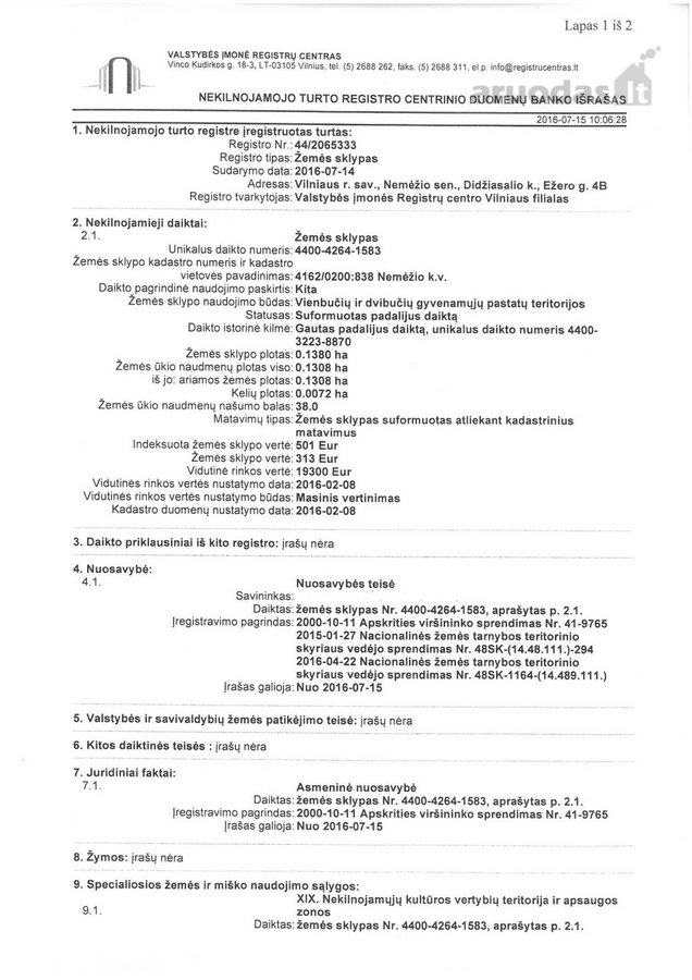 Parduodami po 1-ą ar visas 9-ių namų žemės - nuotraukos Nr. 11