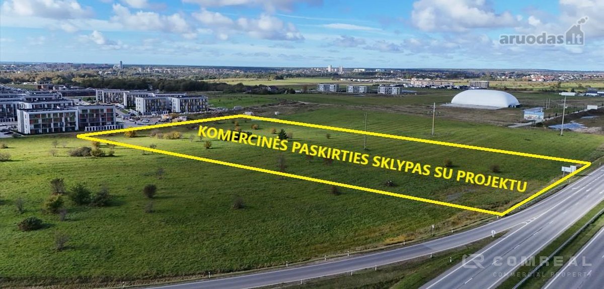 Parduodamas Komercinės Paskirties Sklypas Su