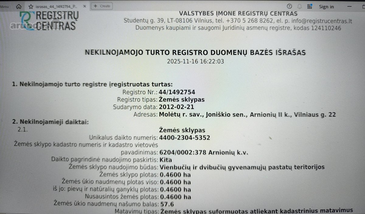 Parduodamas 0,4600 ha gyvenamosios paskirties - nuotraukos Nr. 10