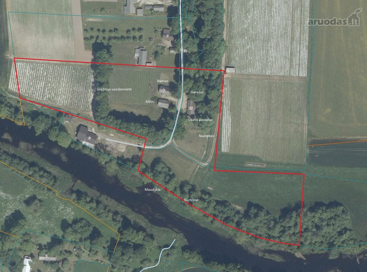 Parduodama 2,1ha sodyba šalia Lėvens Pasvalio