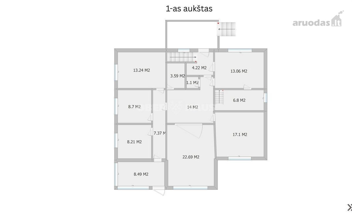 Namas su 33 arų sklypu ir ūkiniu pastatu prie - nuotraukos Nr. 21