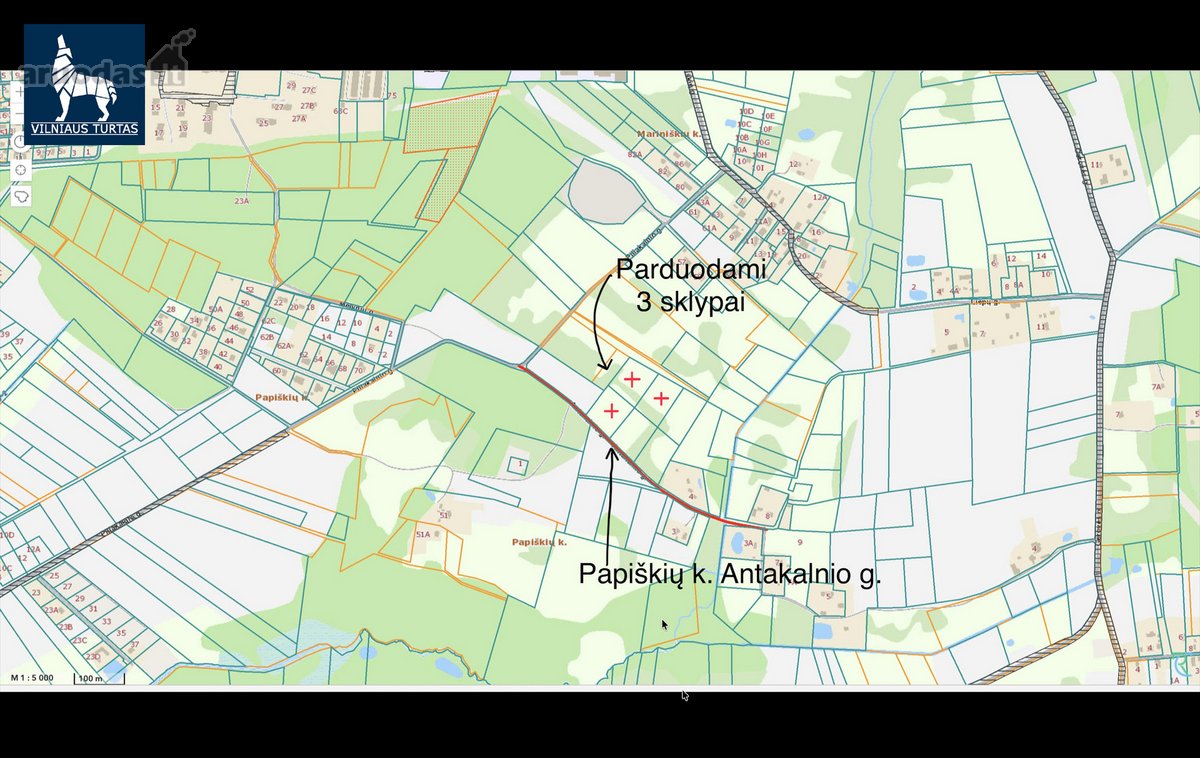Trys greta esantys po 50 arų sklypai Papiškių - nuotraukos Nr. 4