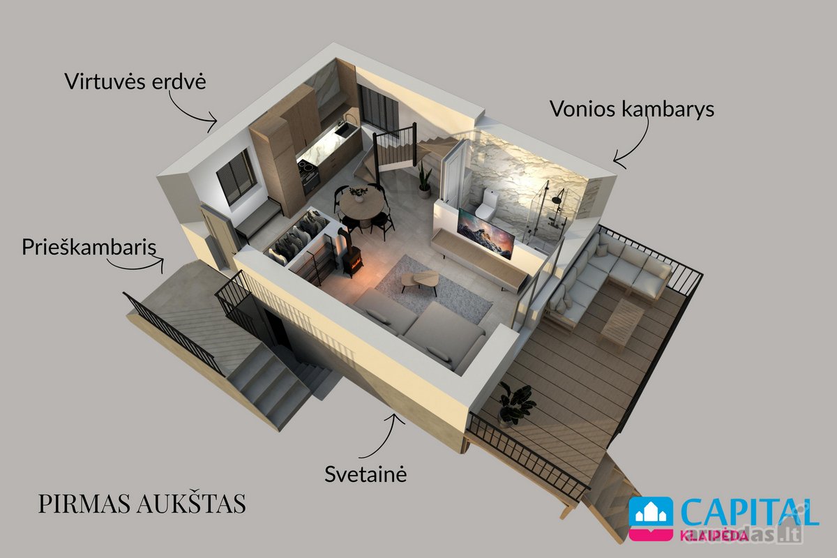 Parduodamas Naujos Statybos Sodo Namas - nuotraukos Nr. 5