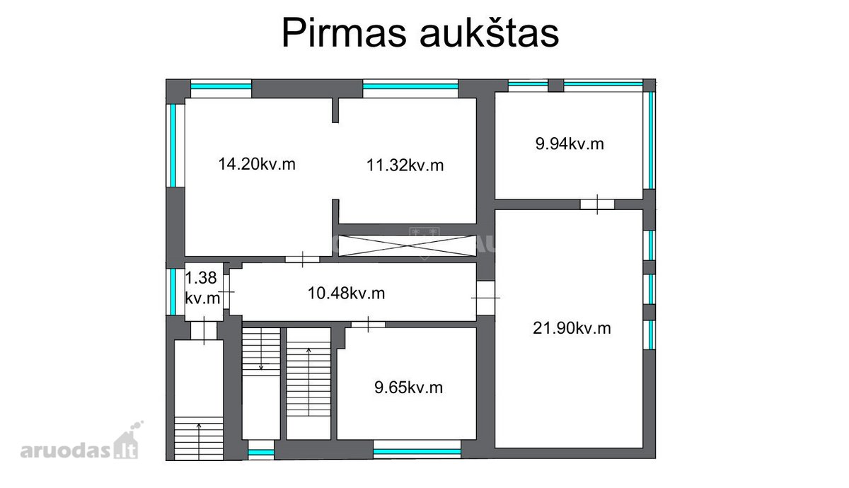 Parduodamas erdvus mūrinis namas su - nuotraukos Nr. 16