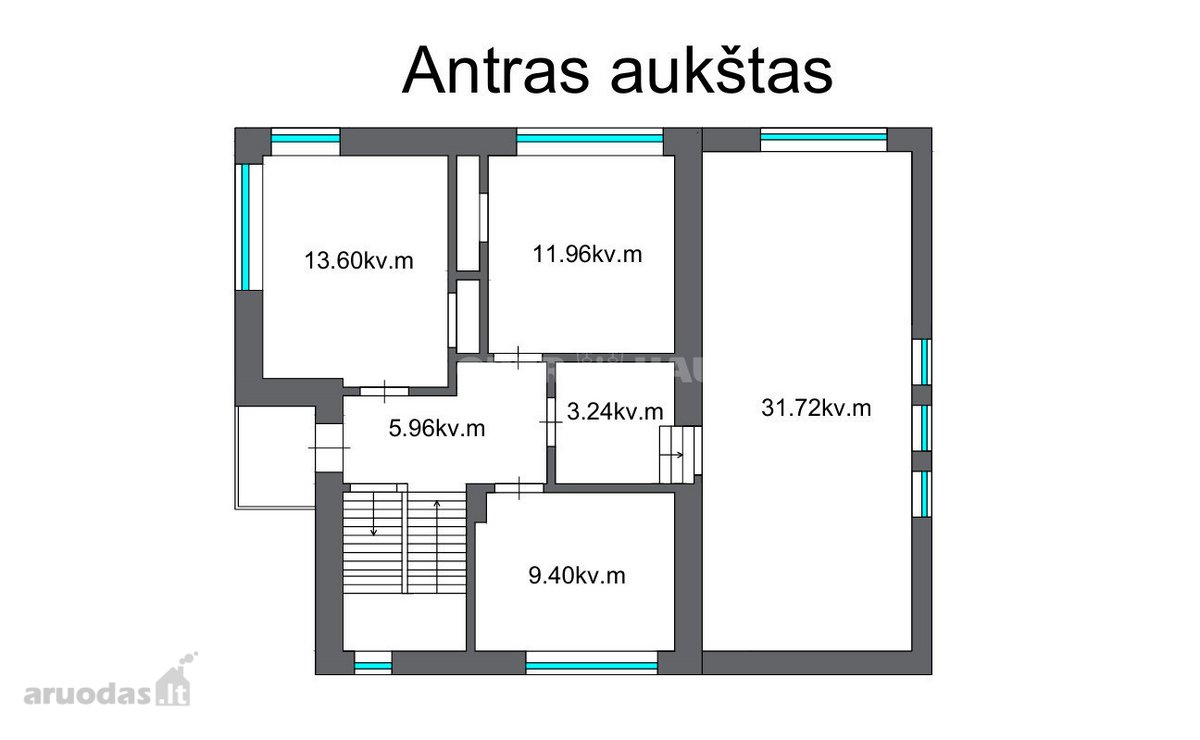 Parduodamas erdvus mūrinis namas su - nuotraukos Nr. 17
