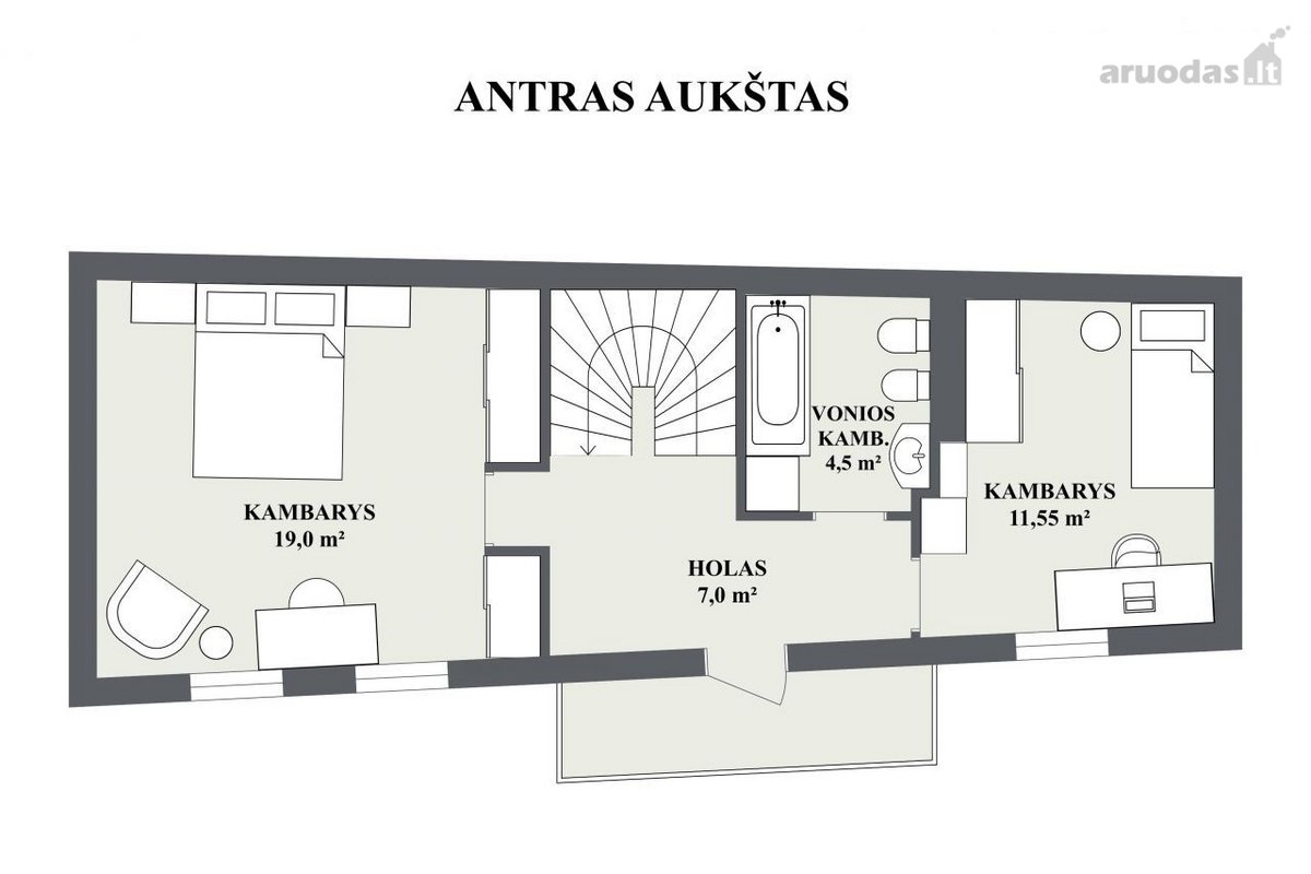 Erdvus, išskirtinis butas pačioje Vilniaus - nuotraukos Nr. 9