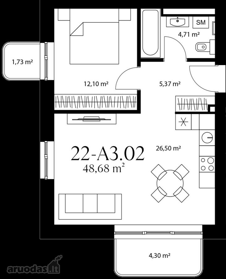 „Trinyčių rezidencija“ - modernus 5 ha - nuotraukos Nr. 18