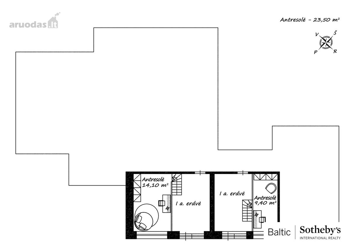 Prabangus vieno aukšto namas itin aukštomis - nuotraukos Nr. 54