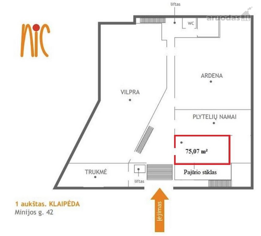 Išnuomojamos komercinės ir administracinės - nuotraukos Nr. 7