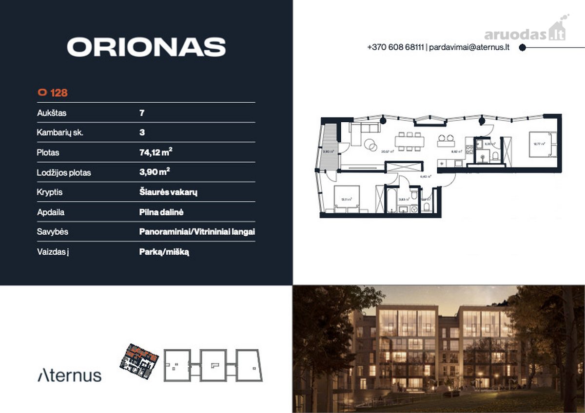 Butas Nr. 128 – penthauso tipo apartamentai - nuotraukos Nr. 4