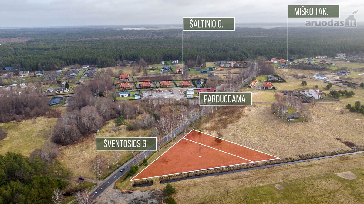 Parduodamas namų valdos sklypas Šventojoje,