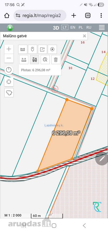 Parduodamas žemės ūkio paskirties sklypas, 0 - nuotraukos Nr. 8