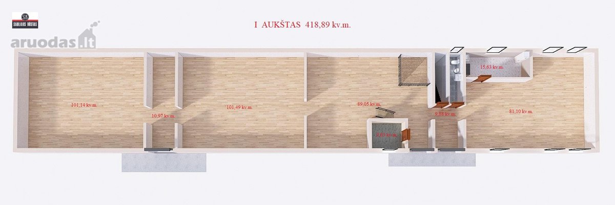 Parduodamas labai gerai įrengtas 571 m² - nuotraukos Nr. 33