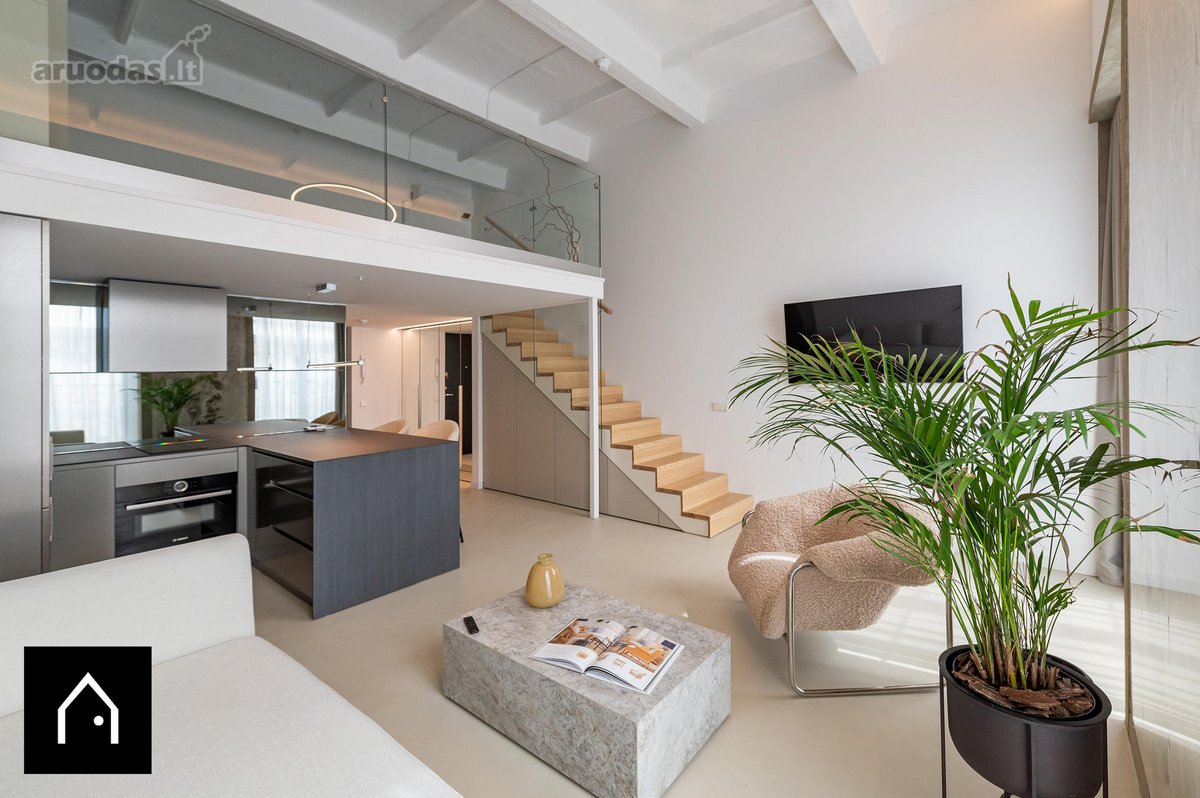 Radio City Loft – modernus loftas su balkonu,