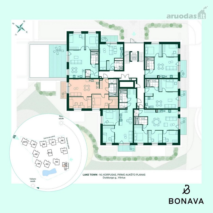 Nauji A+ klasės butai šalia vandens – - nuotraukos Nr. 3