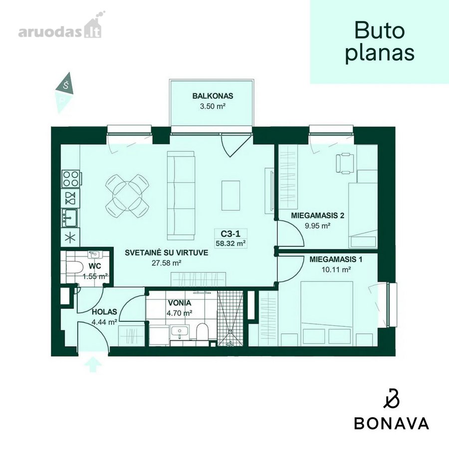 Šiam butui pritaikyta -5000€ nuolaida! Ir dar