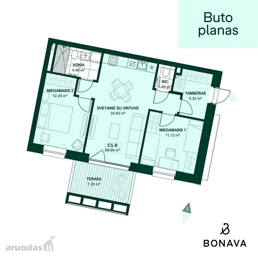Šiam butui pritaikyta -5000€ nuolaida! Ir dar