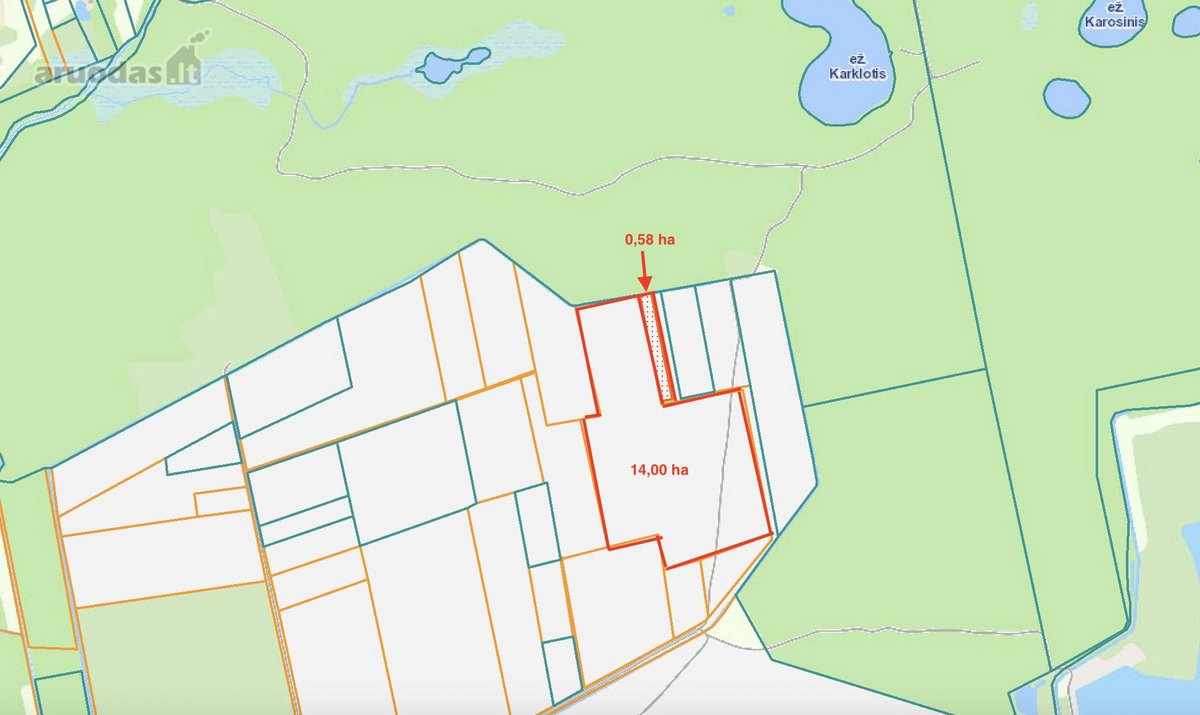 Parduodami du sklypai Trakų raj. Paluknio sen