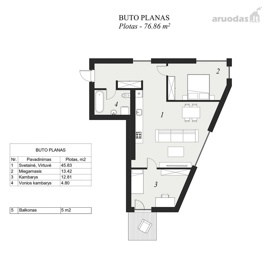 Parduodamas Jaukus Ir Šviesus 3 Kambarių - nuotraukos Nr. 25