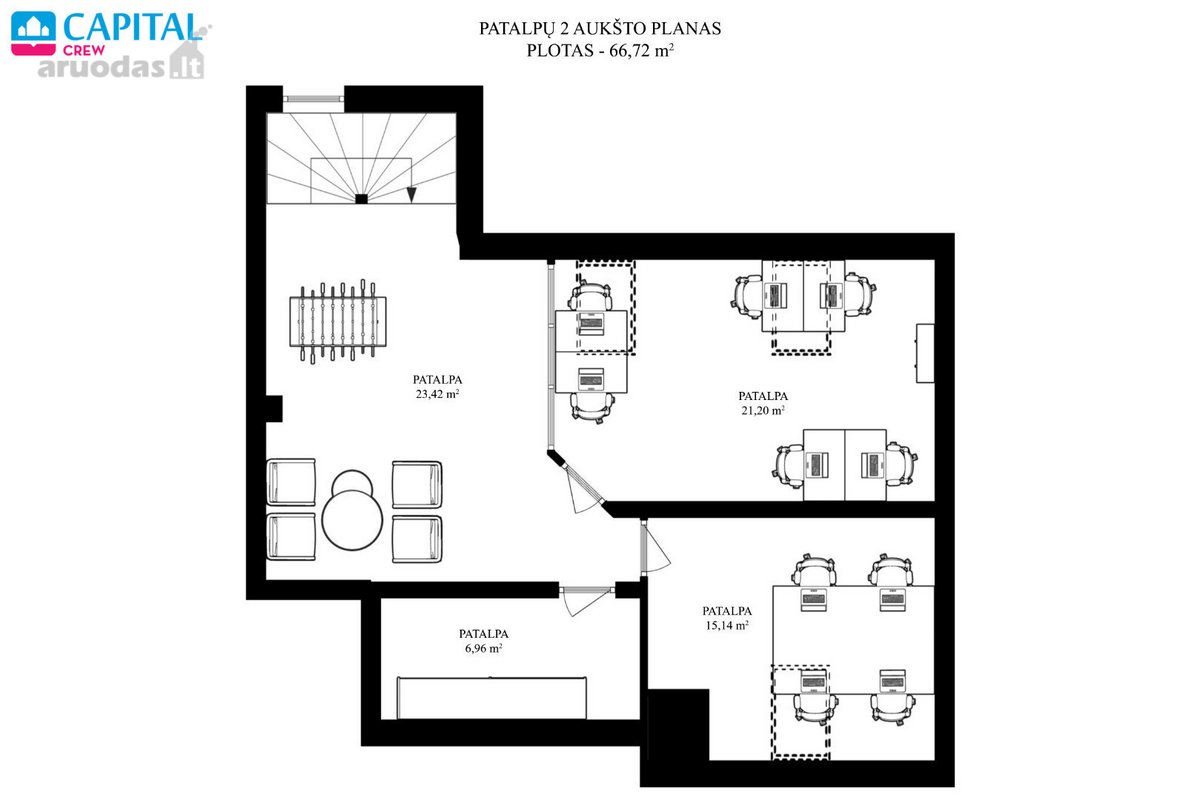 Puikus Pasiūlymas - 145 Kv.m Butas Per 2 Aukštus  - nuotraukos Nr. 8