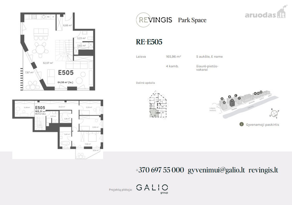 Revingis Premium – išskirtiniai butai Vingio - nuotraukos Nr. 2