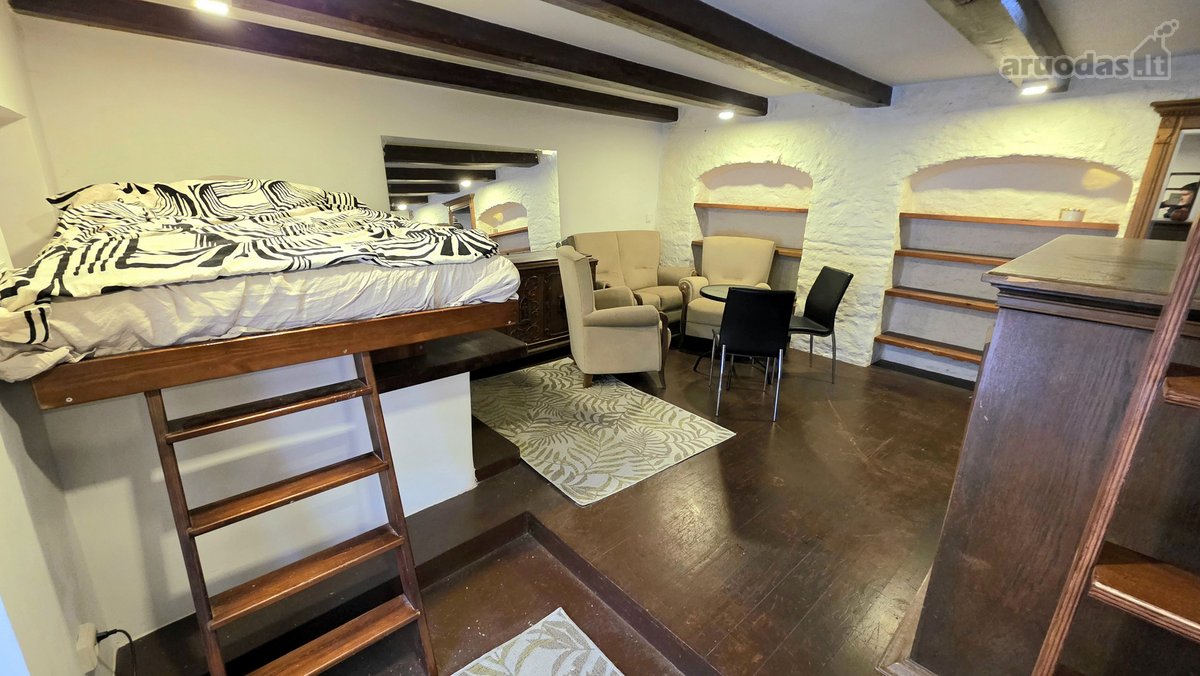Nuomojamas 36 m² vieno kambario butas Užupyje