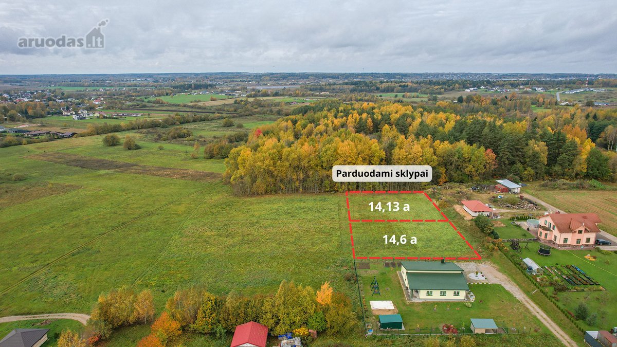 Parduodami du namų valdos žemės sklypai Žygio