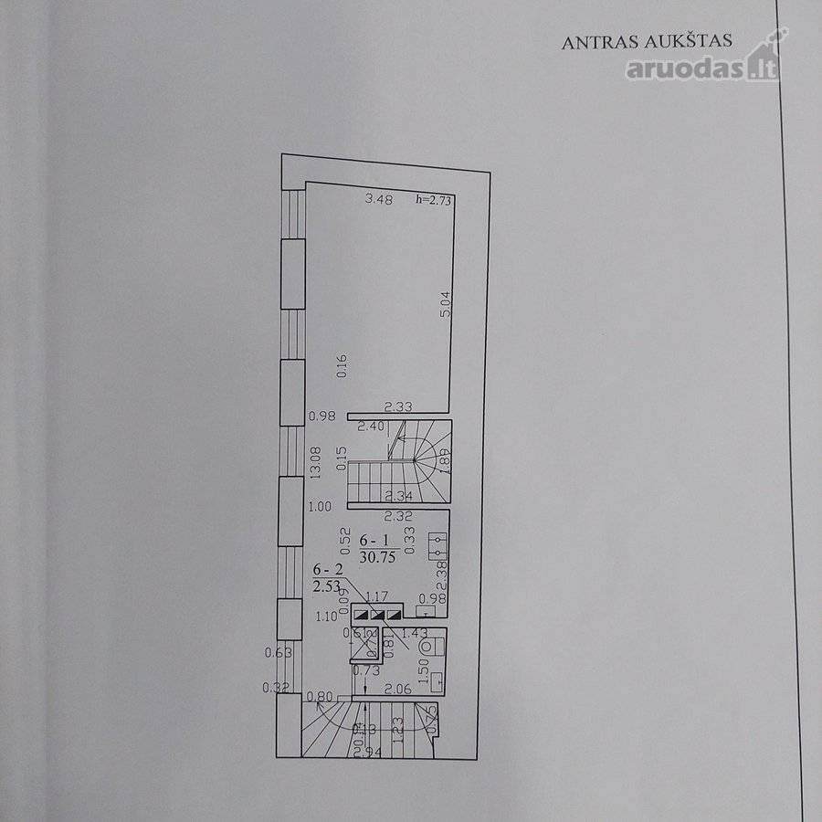Parduodamas nestandartinio išplanavimo, - nuotraukos Nr. 19