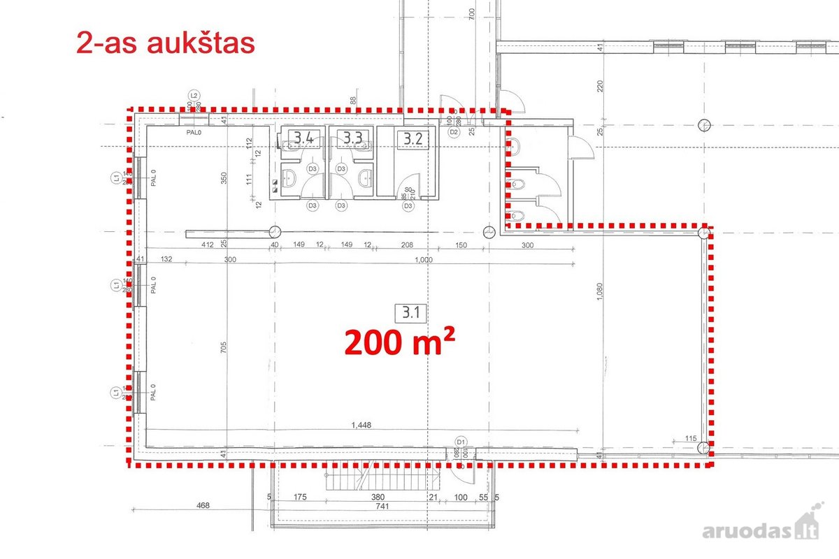Išnuomojamos Nuo 200 Kv.m Iki 650 Kv.m Biuro - nuotraukos Nr. 4