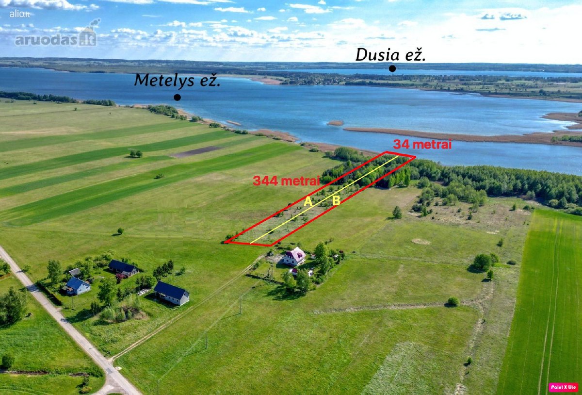 Sklypas su Metelio Ežero pakrante!