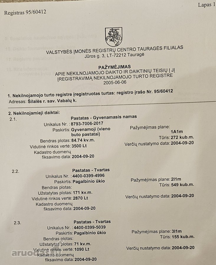 Parduodama Sena Sodyba su žemės sklypais ir - nuotraukos Nr. 9