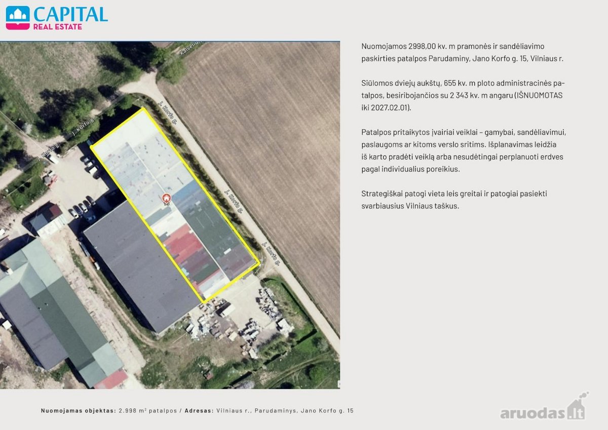 Nuomojamos 665 kv.m. administracinės - nuotraukos Nr. 2