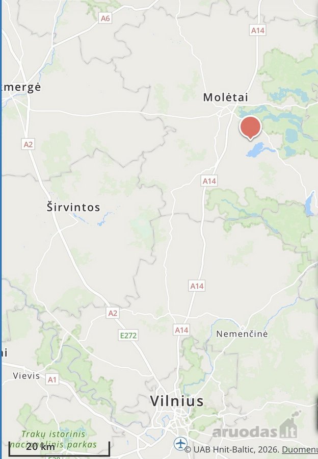 Vos 70 km nuo Vilniaus, gražioje vietoje,