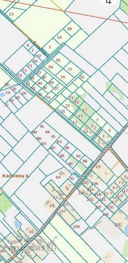 Sklypo koordinatės 54.680998, 25.454625