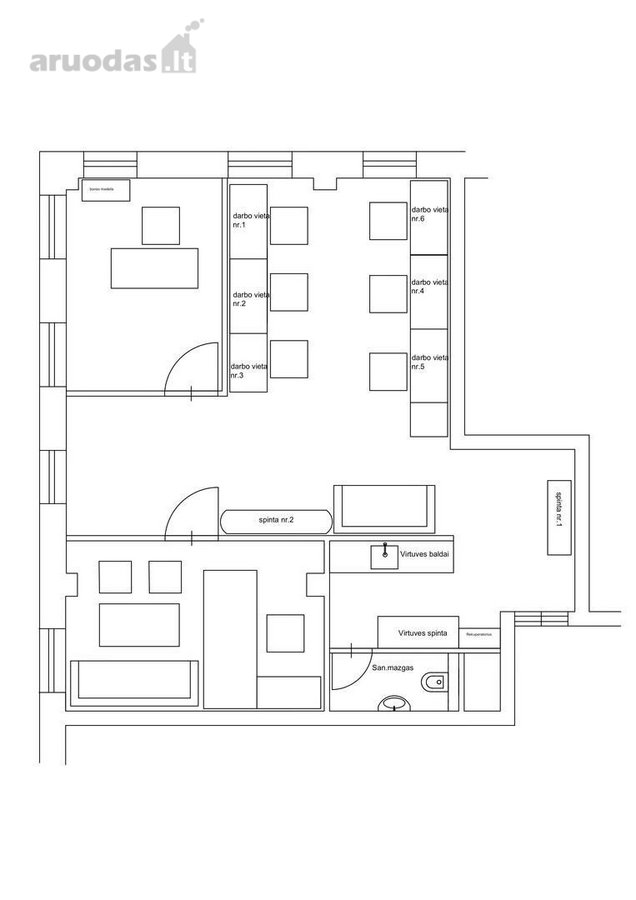 Nuomojamos 79,08 m² Komercinės Patalpos - nuotraukos Nr. 13