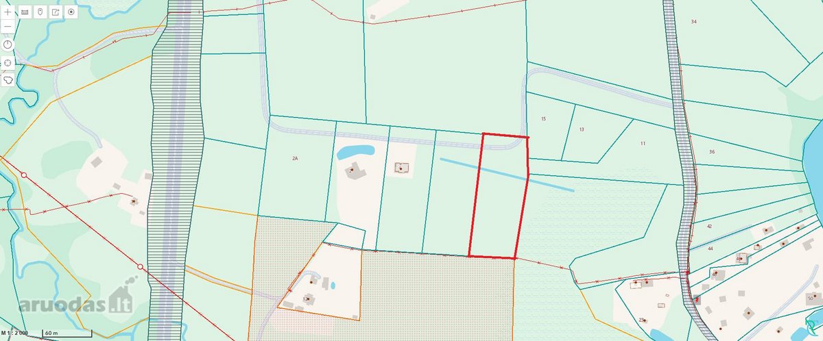 Bendras plotas – 0,8 ha