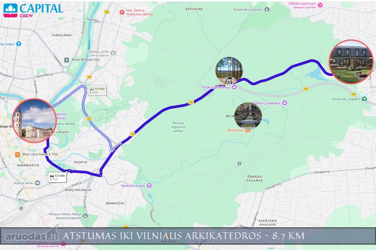 Tik 8 km nuo Vilniaus arkikatedros parduodami - nuotraukos Nr. 12