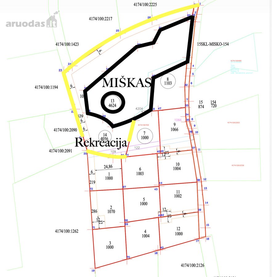 Parduodamas išskirtinis 14-kos sklypų masyvas. - nuotraukos Nr. 3