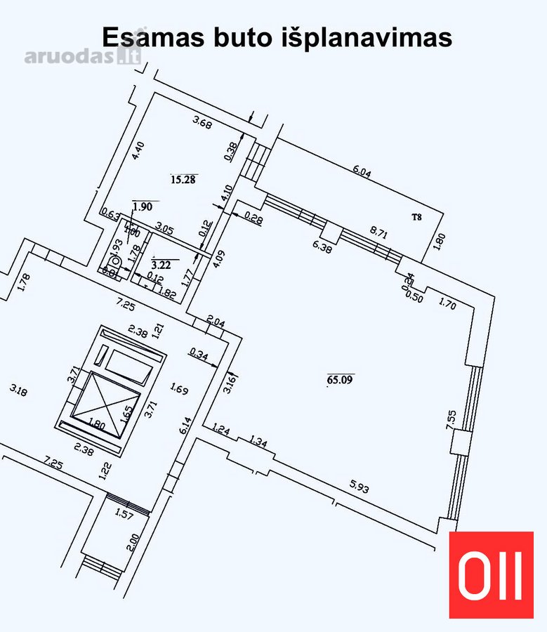 Erdvus 85 m² butas su 12 m² terasa, šiuo metu - nuotraukos Nr. 18