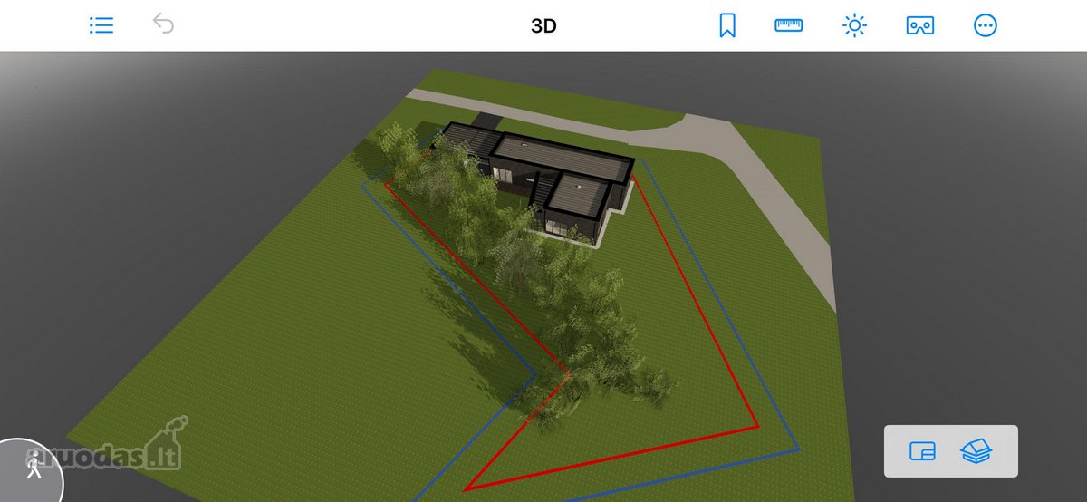 22 a. namu valdos sklypas. su 180m2