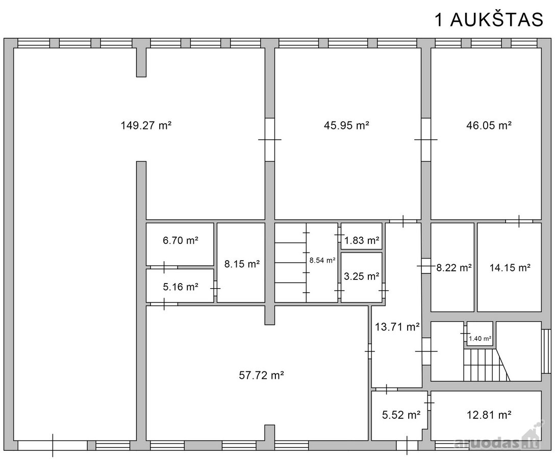 Parduodamas erdvus 3 aukštų administracinės - nuotraukos Nr. 10