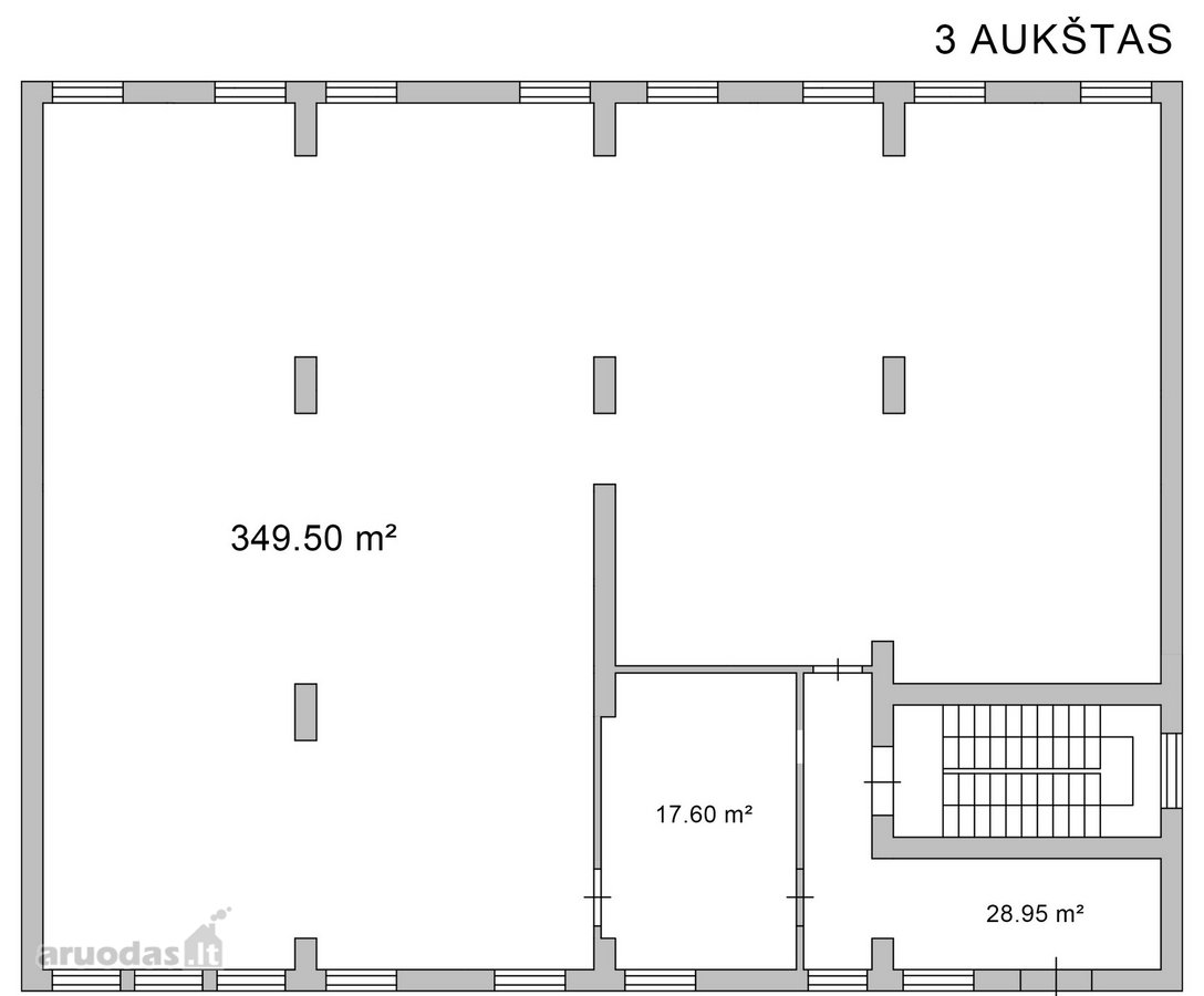 Parduodamas erdvus 3 aukštų administracinės - nuotraukos Nr. 12