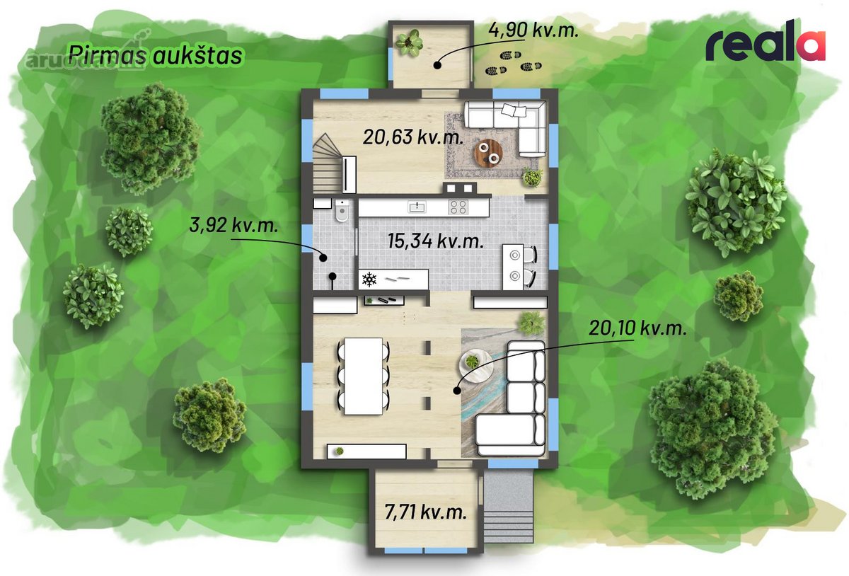 Ieškote patogaus, pilnai įrengto namo šeimai - nuotraukos Nr. 18